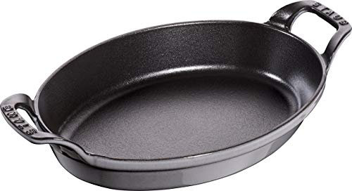 STAUB Sur la Table Minis Pirofila Ovale, Ghisa, Grigio, 24 cm