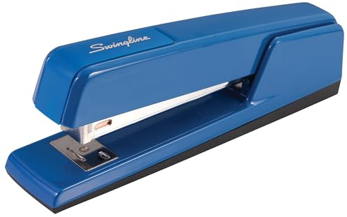 Swingline Stapler, 30 Sheet Capacity, 747 Classic Desktop Stapler, Jam Free, Metal, True Blue (74724)