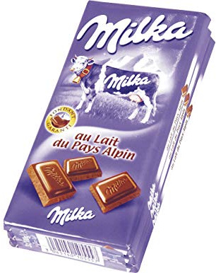 Milka au Lait du Pays Alpin, Le Lot de 3 Tablettes de 100g