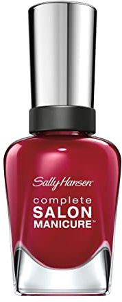Sally Hansen Complete Salon Manicure Nail Polish, Pink and Red Shades, Red-Handed