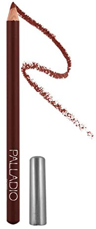 Palladio Lip Liner Pencil, Wood, Firm yet Smooth, Contour and Line with Ease Perfectly Outlined Lips, Comfortable, Moisturising, Rich, Pigmented Colour, Durable, Rose