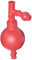 Heathrow Scientific HD20632B Poire de remplissage de pipette en caoutchouc 54 mm L x 54 mm l x 130 mm H Rouge