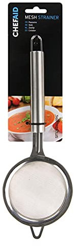 Chef Aid Stainless Steel Mesh Strainer, Ideal for Brewing and Serving Tea of for Straining Herbs and Spices