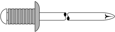 Gesipa aluminium Tube – Rivet Alu/Acier 4,8 x 18 strie