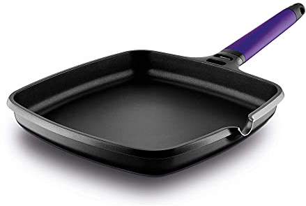 ASADOR INDUCTION MANGO VIOLETA 27 x 27 CM