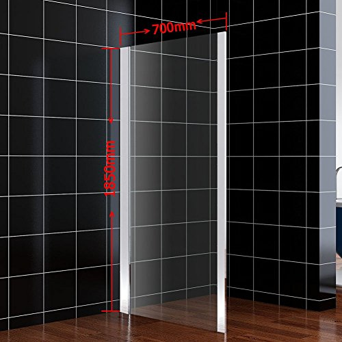 Duschwand 70x185cm Seitenwand Glaswand Duschabtrennung für Duschkabine