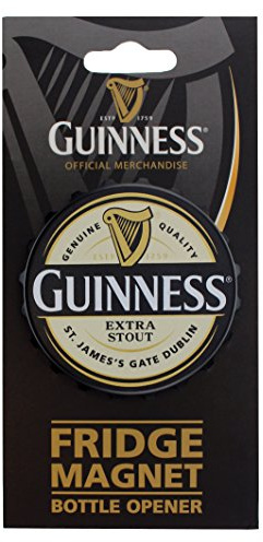 Guinness® kylskåpsmagnet kapsylöppnare