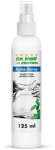 Dr. Hall Agilis Pumpspray – Wärmendes Muskel- & Gelenkspray für gezielte Anwendung ohne Bücken, mit Teufelskralle, Grüner Tonerde & Menthol – ideal für Rücken, Schultern, Nacken – 125 ml