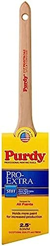 Purdy 144080725 Pro-Extra Dale Nylon/Polyester/Chinex Brush Angle Trim, Natural, 2-1/2
