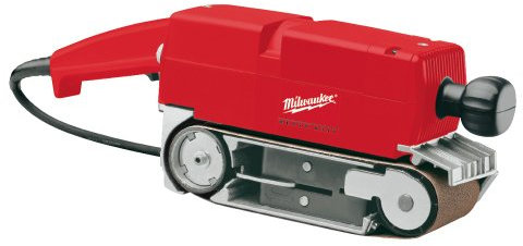 Milwaukee HBSE 75 S - Levigatrice a nastro grossa con cavo elettrico, inclusi cinture di sabbiaio