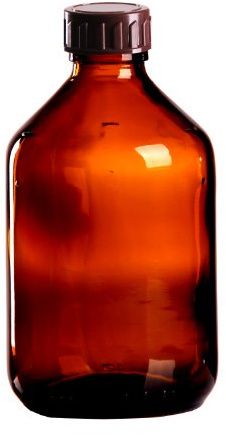 25 x Braunglasflasche 300ml / Medizinflasche inkl. Standard-Schraubverschluss braun DIN 28