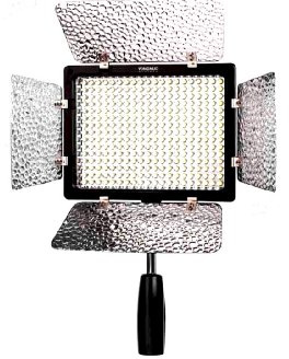 Yongnuo YN-300 II LED-Kamera-Videoleuchte Kompatibel mit DSLR Canon Nikon mit IR-Fernbedienung Einstellbare Farbtemperatur 3200k-5500k
