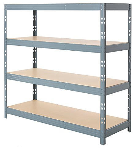 BiGDUG Heavy Duty Garage Shelving Unit - 450kg per shelf (1800kg per bay) - 160x160x60 cm - 4 Tier Racking - Steel Storage Shelves