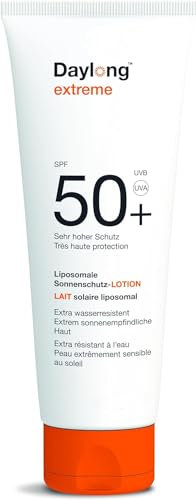 Daylong Extreme Lait solaire liposomal SPF 50+, 100 ml, CrÃ ̈me solaire visage et corps, tous types de peaux, filtres larges spectres UVA/UVB : Tinosorb S & M, Aloe vera, Vitamine E