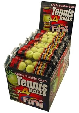 Fini Bubblegum Lot de 50 balles de tennis remplies de liquide
