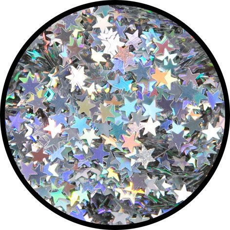 Eulenspiegel 902141 - Silber-Sterne, 2g Glitzer