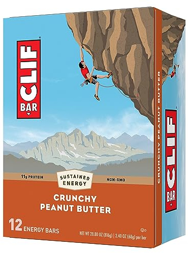 Clif Bar Crunchy Peanut Butter Energy Bars, 12 Bars / Box