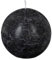 Comptoir de la Bougie - Bougie Boule Rustic 10cm Noir
