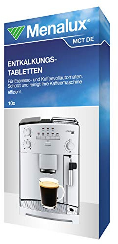Menalux MCT DE Reinigungstabletten für Espresso-Kaffeevollautomaten, 10 Stück