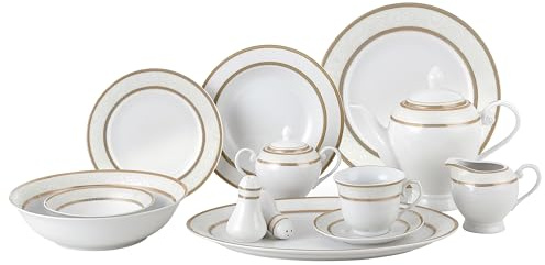 Lorenzo Amelia 57-Piece Dinnerware Set, Service for 8
