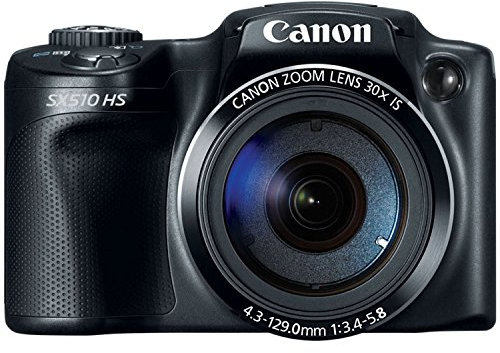 Canon PowerShot SX510 HS Appareil Photo Bridge 12,1 MP 1/2.3 CMOS 4000 x 3000 Pixels Noir - Appareils Photos numériques (12,1 MP, 4000 x 3000 Pixels, CMOS, 30x, Full HD, Noir)