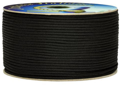 Corderie Italiane 006037088 Cordino Colorato Hobby, Nero, 3 mm, 40 mt