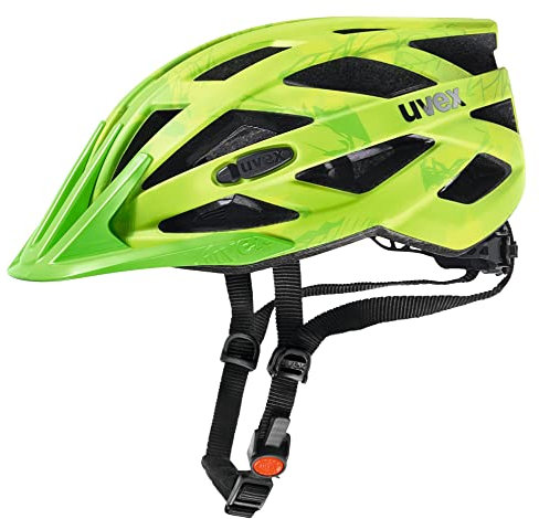 uvex i-vo cc - Leichter Allround-Helm für Damen und Herren - individuelle Größenanpassung - erweiterbar mit LED-Licht - Green-Lemon matt - 56-60 cm