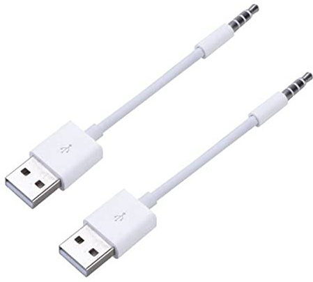 JSER 2 x USB-Stecker Typ A auf Aux 3,5 mm Stecker, Audio-Stecker, Kopfhöreranschlusskabel