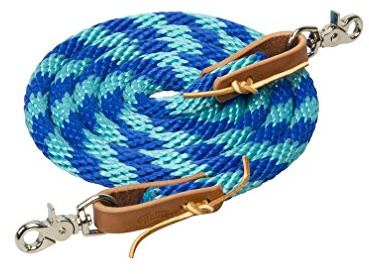 Weaver Leather W2ACM - Riendas de Caballo Unisex para Adultos, Azul Deslumbrante, Turquesa, 5 8 x US