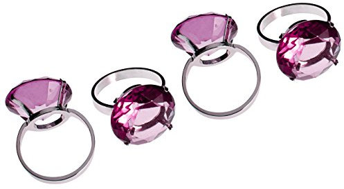 Premier Housewares Lot de 4 Ronds de Serviette Imitation Diamant