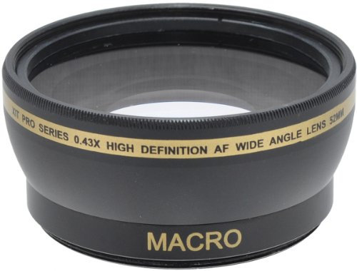52mm 0,43x Grand Angle Objectif avec Fixation Macro Inclut Housse et Couvercles d'objectif Pour Nikon DSLR D3200 D3100 D3300 D3000 D5000 D5200 D5300 D5100 Coolpix P7000 P7700 P7100 P7800 OBJECTIF LENS 18-55 55-200 CANON 50MM F/1.4 F/1.8