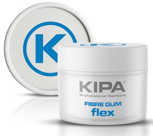 KIPA Fibre Gum Flex | Medium‑Strong Hold Hair Gum | Flexible 3D Matrix Texture & Definition | Styling Paste | Long-Lasting | Natural Shine | Non-Greasy & Easy To Wash Out | All Hair Types | 100ml