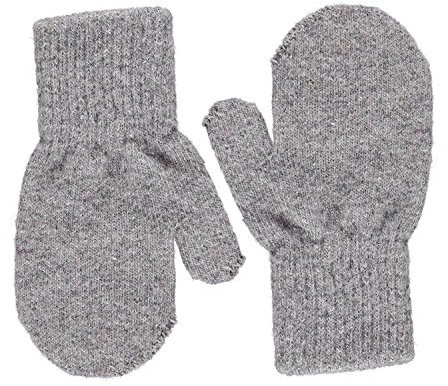 Celavi Unisex Kinder Fausthandschuhe - Strick (1-2, Grau)