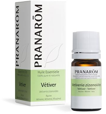 Pranarôm Huile Essentielle Vétiver Vetiveria zizanoides Racines HECT 5 ml