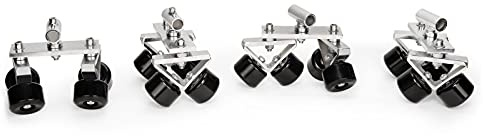 Proaim Track Wheel Set für Quad Super Camera Dolly Kompatibel mit Ø1.2-Ø1.9 Tracks | Set mit 4 Rädern bietet 360° Schwenk- und Griffgewicht bis zu 500kg / 1102lb (P-TWS-QS)
