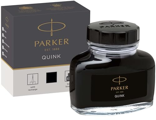Parker Quink Ink Bottle, Black, 57 ml (1950375)