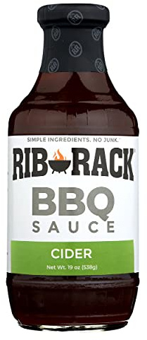 Rib Rack Campfire Cider BBQ Sauce, 19 Ounce (Pack of 6)