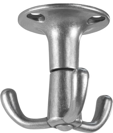 Moderner Kleiderhaken drehbar Garderobe Dreifachhaken aus Aluminium - H8465 | 3-fach Haken | Drehhaken chrom poliert | Möbelbeschläge von GedoTec®