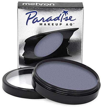 Mehron Makeup Paradise Makeup AQ Pro Size | Stage & Screen Performance, Face & Body Painting, Beauty, Cosplay, and Halloween | Water Activated Face Paint, Body Paint 1.4 oz (40 g) - Storm Cloud