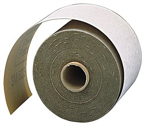 3M Papel de lija (115 mm de ancho, grano 180, 1 rollo = 50 m)