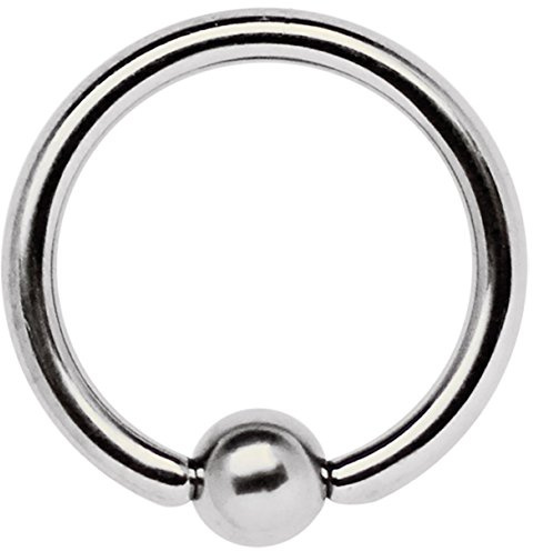 Titan Piercing Schmuck Ring BCR in 2,0 mm Stärke, wählbar von 12 mm bis 22 mm Ø