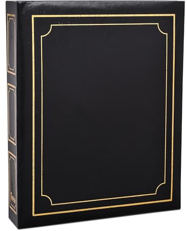 Arpan Deluxe Large Self Adhesive Ring Binder Photo Album 40 Sheets/80 Sides - Black