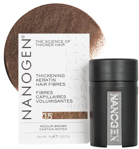 Nanogen Haarverdickungsfasern mittelbraun 15g