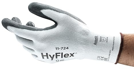 Ansell HyFlex 11-724 Guante protección contra cortes y mecánica, Tamaño 6 (12 Pares)