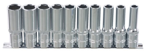 KS Tools 918.0610 Jeu de douilles 6 pans 1/4'' CHROMEplus 10 pièces