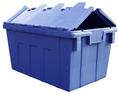 Viso DSW5536 Bac navette polypropylène gerbable/emboitable 50 L Bleu