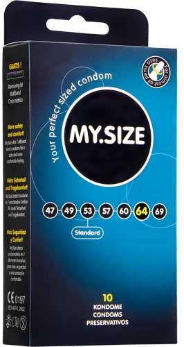 My Size Condoms 64mm x10 XXL Extra Large Condoms (German Engineering at its best)
