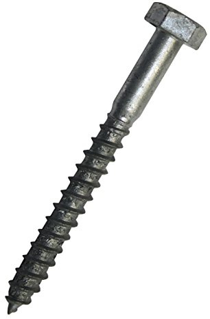Dresselhaus Eternitschrauben DIN 571, galvanisch verzinktgelb chromatiert, 7 x 110 mm, 50 Stück