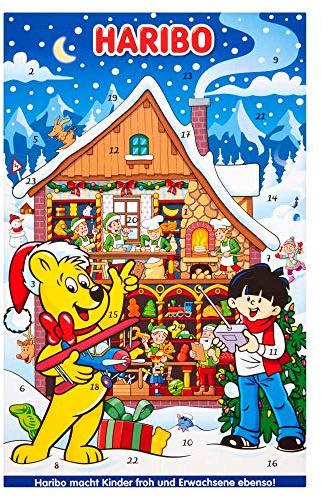 Haribo Calendrier de l'Avent bonbons de Noël 2018 300 g