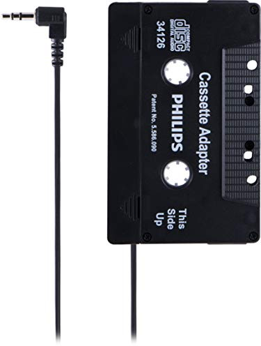 Philips Universal Cassette Adapter, 3.5mm Audio Jack, SJM2300H/27
